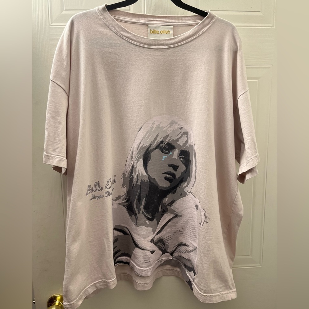 Billie Ellish 2021 ‘Happier Than Ever’ music T-Shirt Organic Cotton